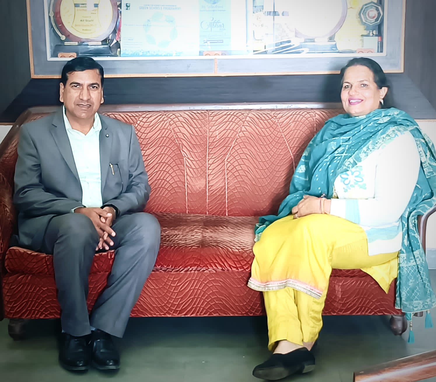DEO Hoshiarpur Lalita Arora advised students to appear for exams without stress, with confidence and positive thinking.